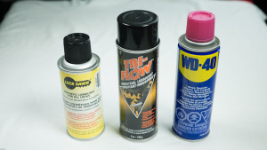 Lock lubricants, WD40, Key Saver or Tri-Flow