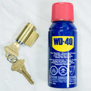WD40 is a penetrating oil but great for picking locks